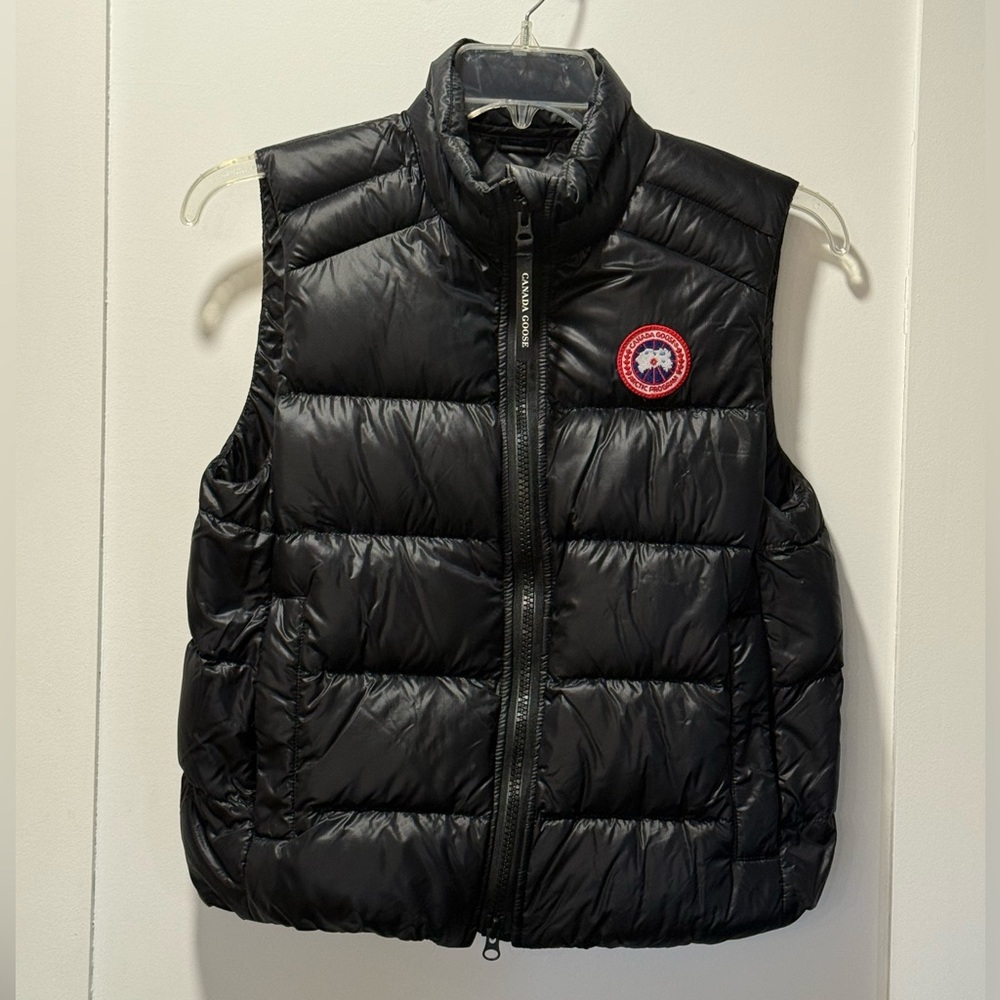 Canada Goose Black Puffer Vest with Logo